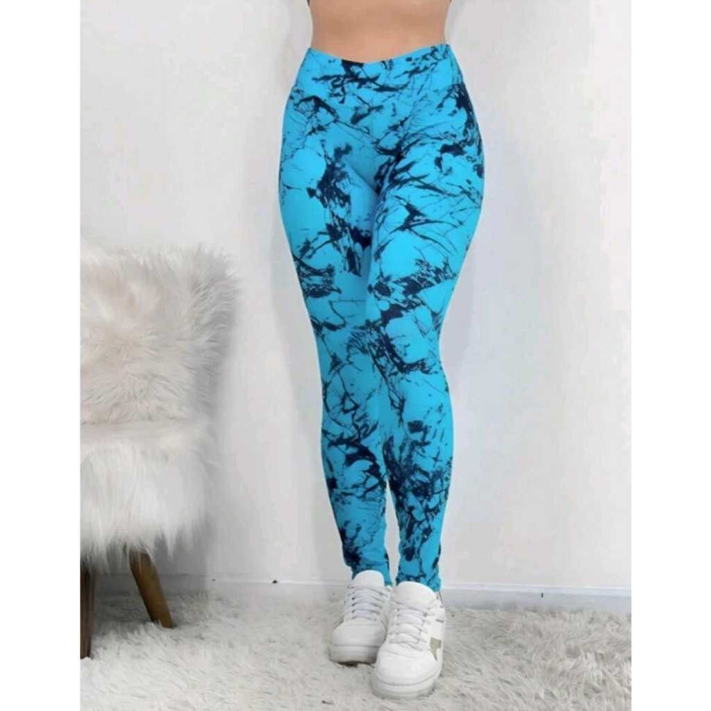 Calça Legging Marmorizada rajada fitness academia