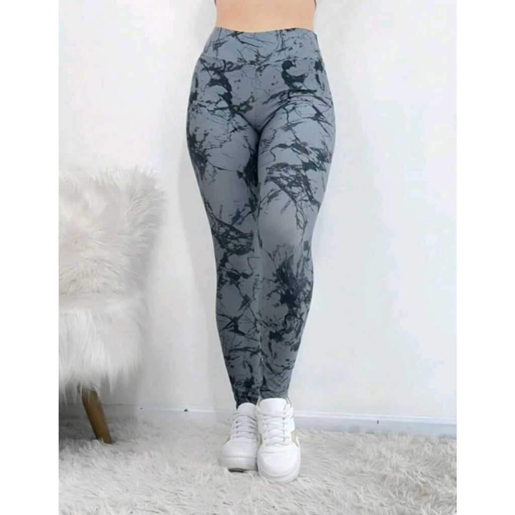 Calça Legging Marmorizada rajada fitness academia