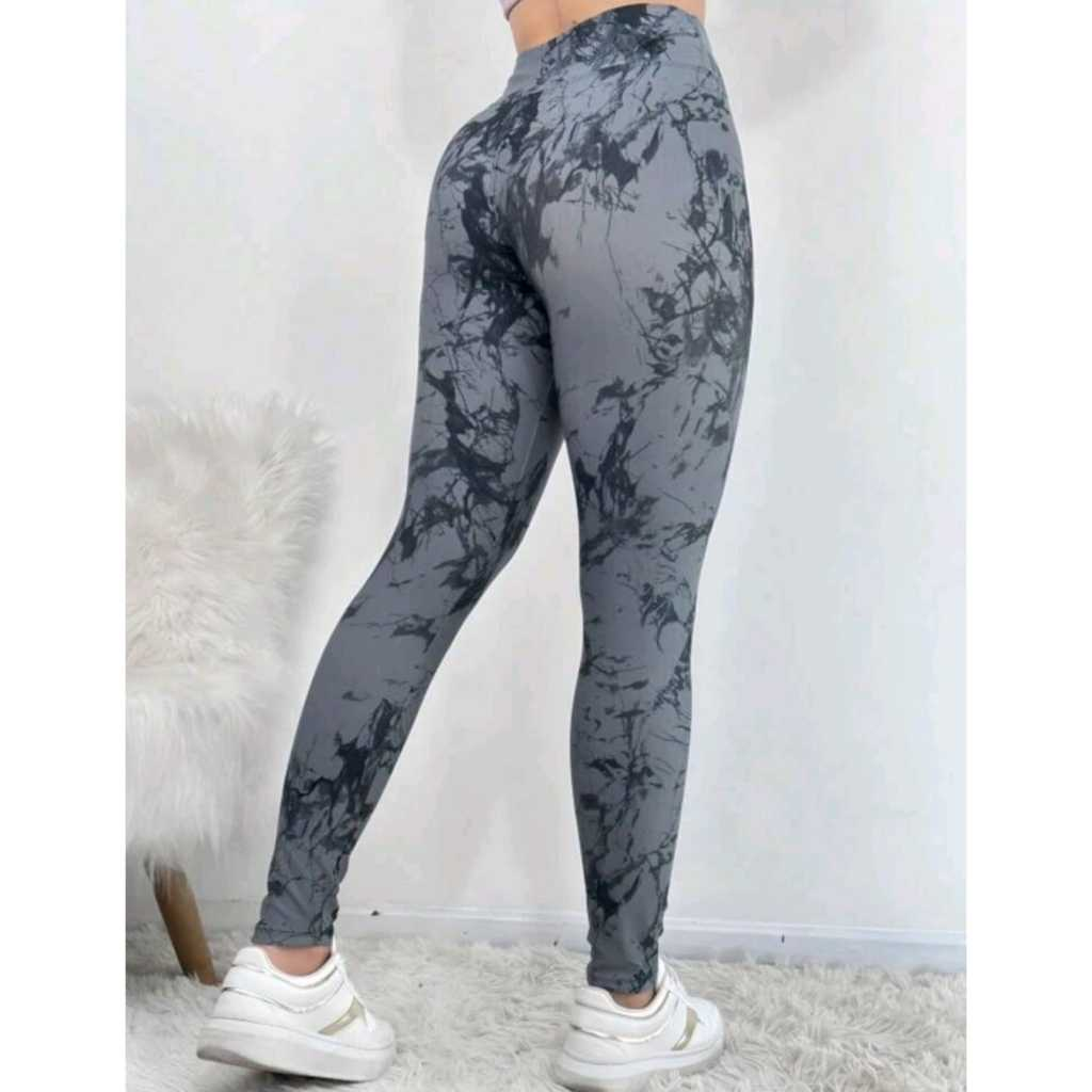 Calça Legging Marmorizada rajada fitness academia