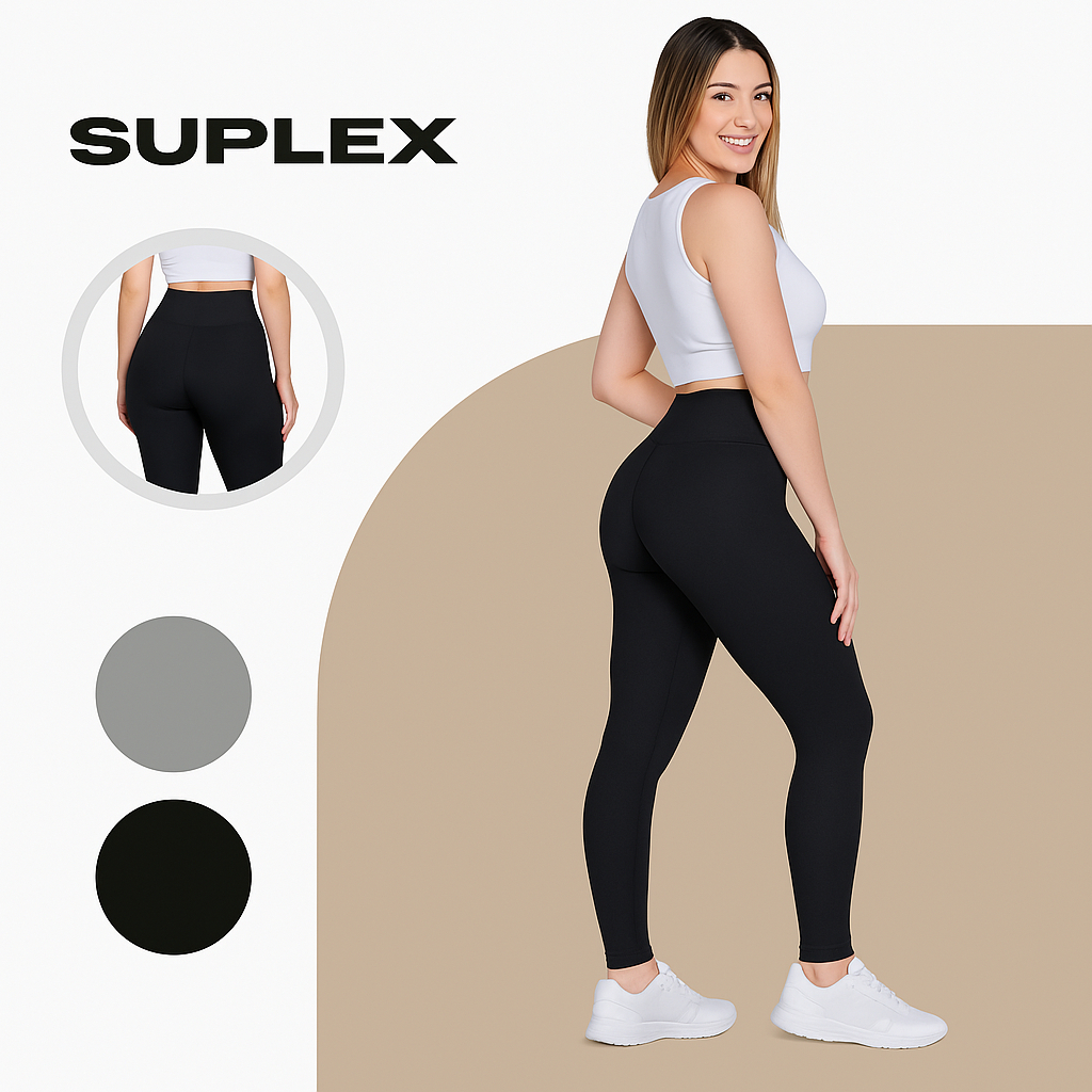 Legging Suplex Sem Transparência Fitness Academia Dia Dia Trabalho Grossa Cintura Alta Feminina