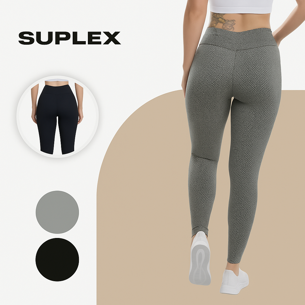 Legging Suplex Sem Transparência Fitness Academia Dia Dia Trabalho Grossa Cintura Alta Feminina