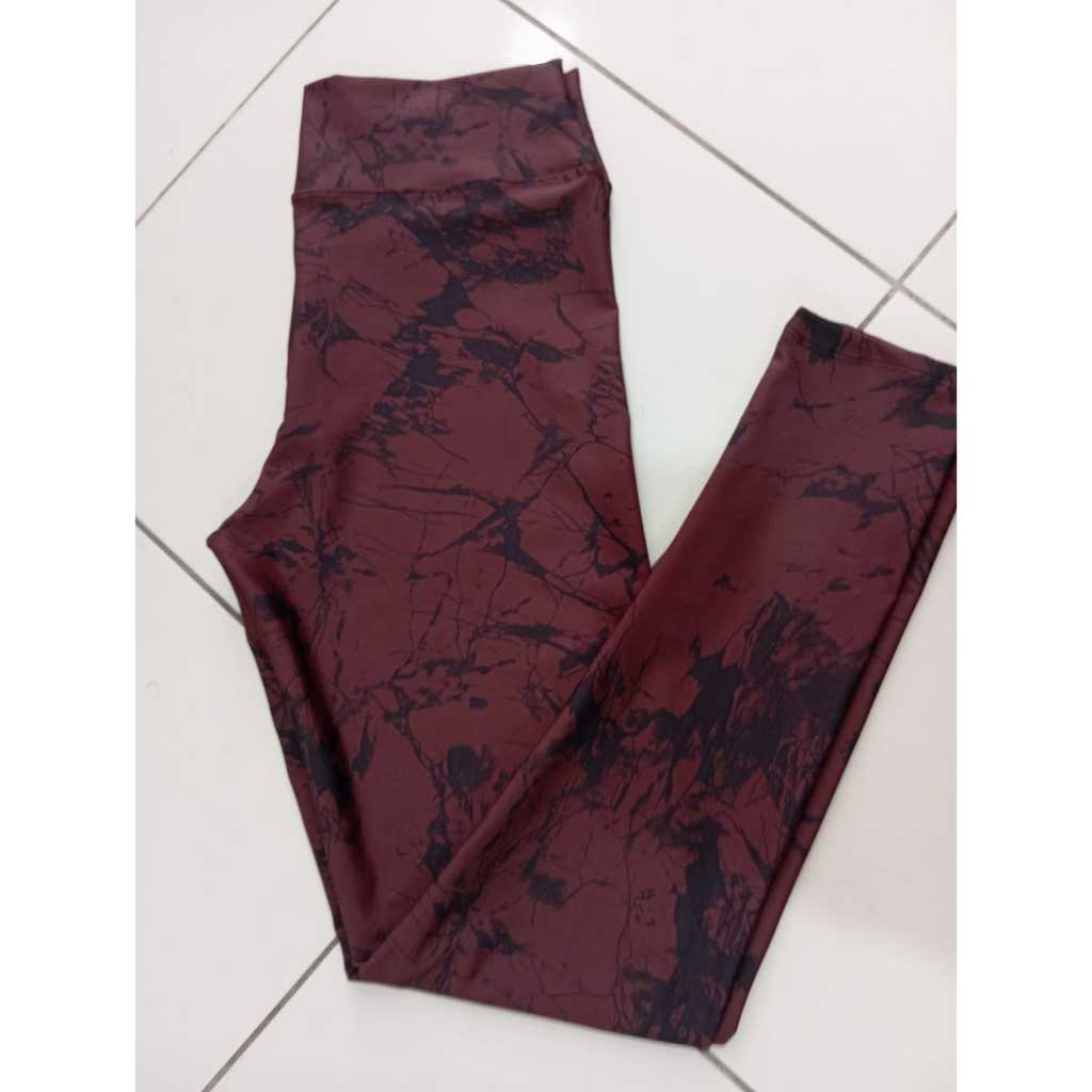 Calça Legging Marmorizada rajada fitness academia