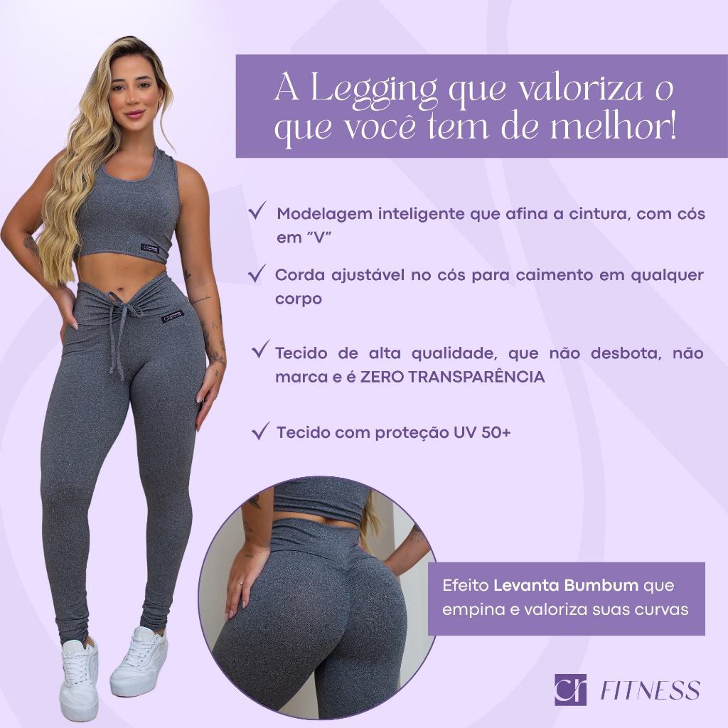 Legging Academia Levanta Bumbum Calça Feminina