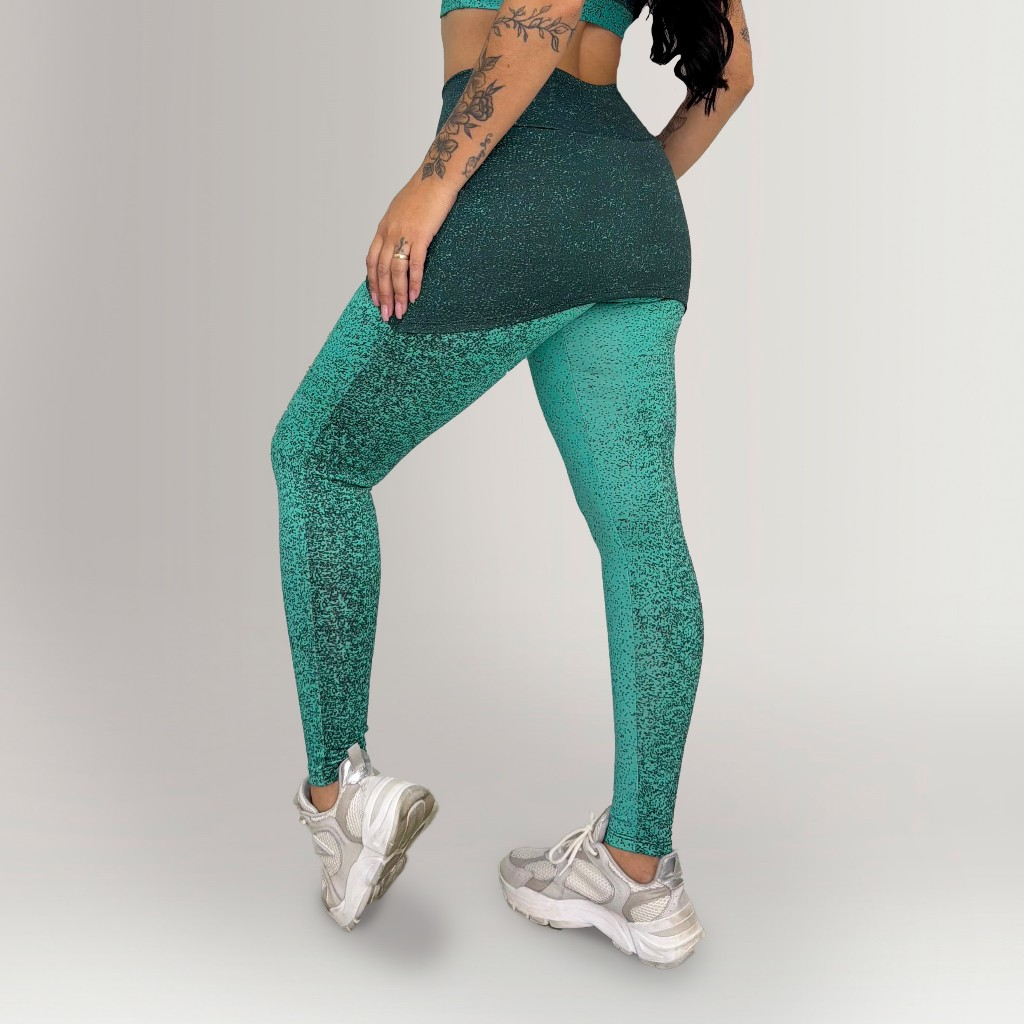 Calça Legging Fitness Tapa Bumbum Com Saia Embutida Academia Treino Conforto Crossfit