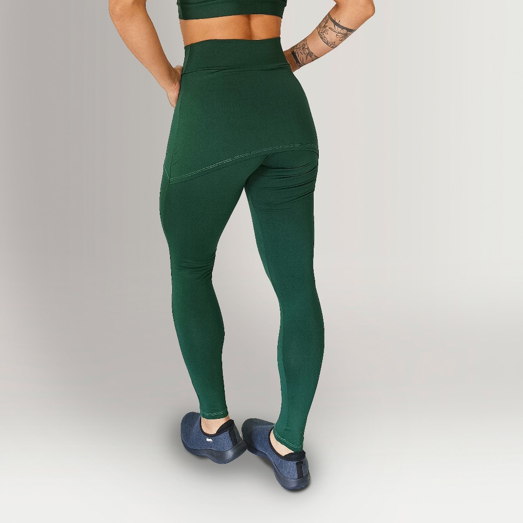 Calça Legging Fitness Tapa Bumbum Com Saia Embutida Academia Treino Conforto Crossfit