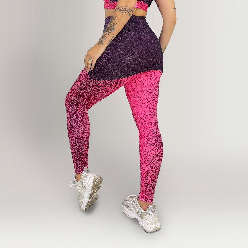 Calça Legging Fitness Tapa Bumbum Com Saia Embutida Academia Treino Conforto Crossfit