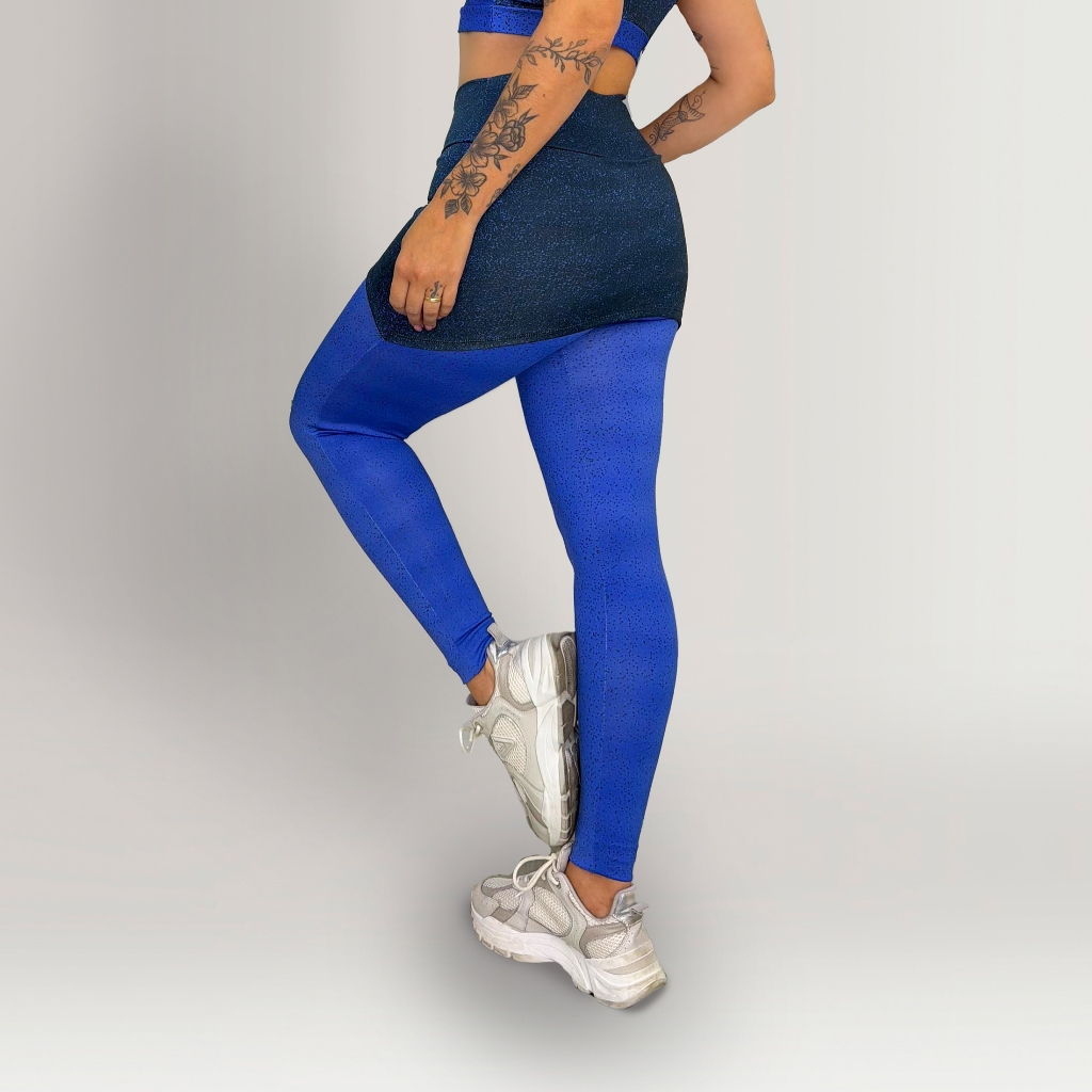 Calça Legging Fitness Tapa Bumbum Com Saia Embutida Academia Treino Conforto Crossfit