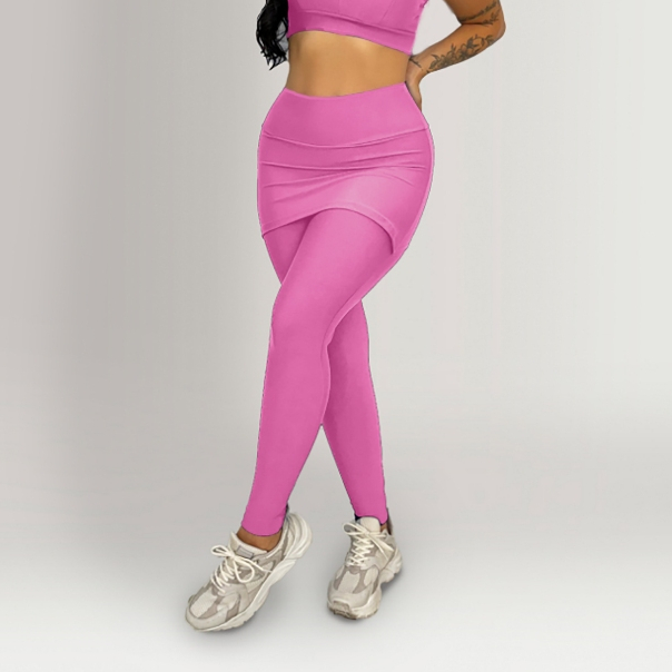 Calça Legging Fitness Tapa Bumbum Com Saia Embutida Academia Treino Conforto Crossfit