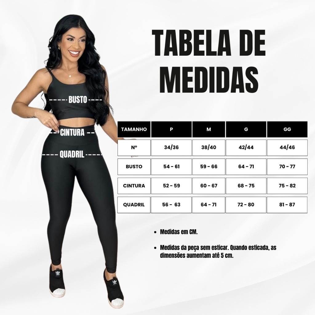 Conjunto top e calça fitness zero transparência feminino premium roupa academia legging CrossFit Moda