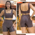 Conjunto de Academia Feminino Short com Bolso Zero Transparência e Cintura Alta + Top com Forro Duplo